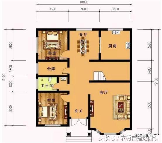 6款小戶型別墅設計圖，戶型好，布局贊