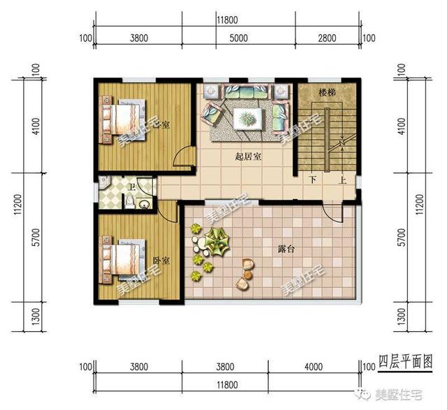 四層歐式農村別墅設計圖，11X11米，7室4廳，很實用