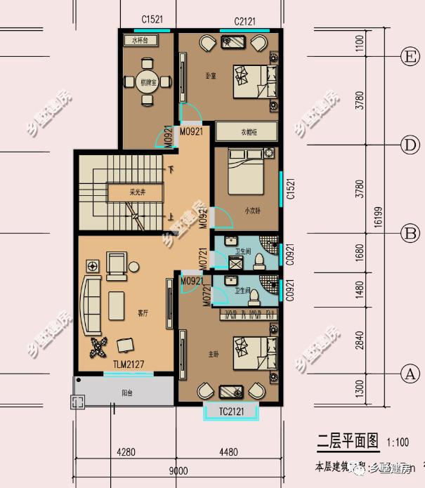 現(xiàn)代風別墅設計圖，簡約時尚，可商住兩用
