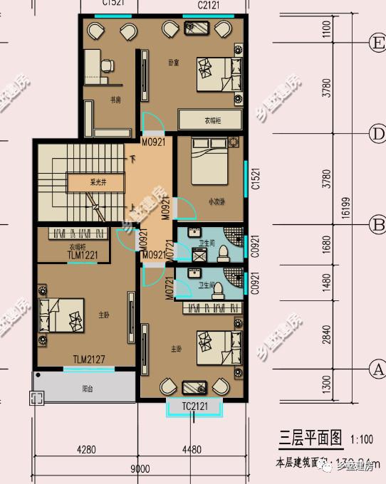 現(xiàn)代風別墅設計圖，簡約時尚，可商住兩用