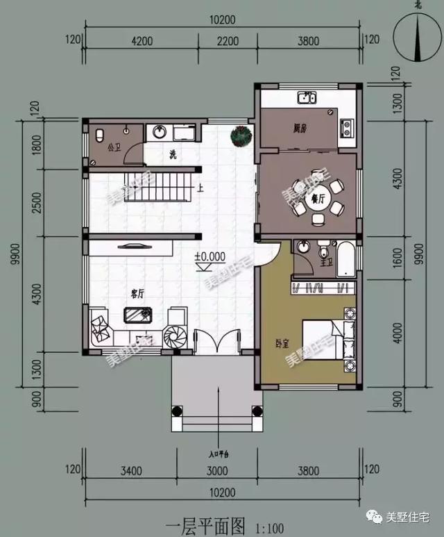 6套符合宅基地審批的農村別墅設計圖，占地不超120平，整體大方精致