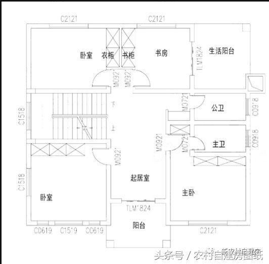這款2層別墅設計，造價更是經(jīng)濟劃算，帶5個臥室，家里客人再多也不怕