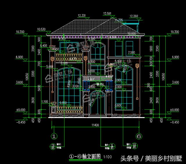 三層別墅設計，造價40萬左右，適合農(nóng)村自建，保證讓人眼前一亮