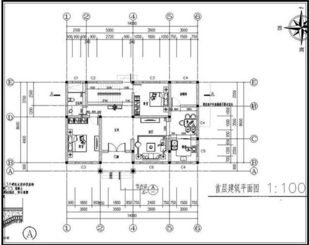 占地120平米的二層簡潔小洋樓，6間臥室加書房，造價(jià)25萬。