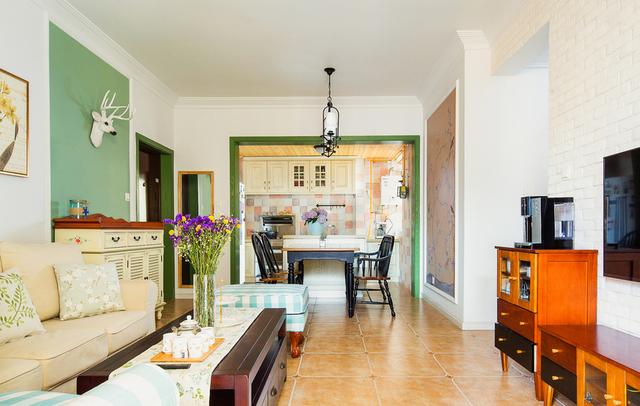 90平的新房子美式裝修，青春活力喜歡生機勃勃，特別喜歡。