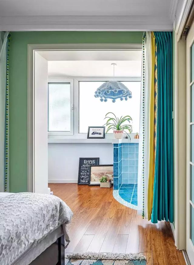 130㎡美式風格裝修，采光，通風，視野都還不錯，完美。