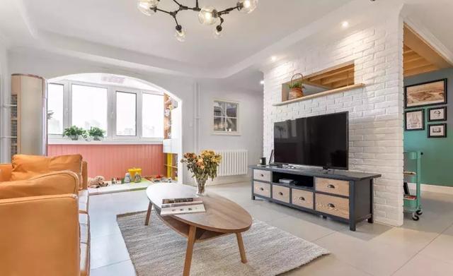 130㎡美式風格裝修，采光，通風，視野都還不錯，完美。