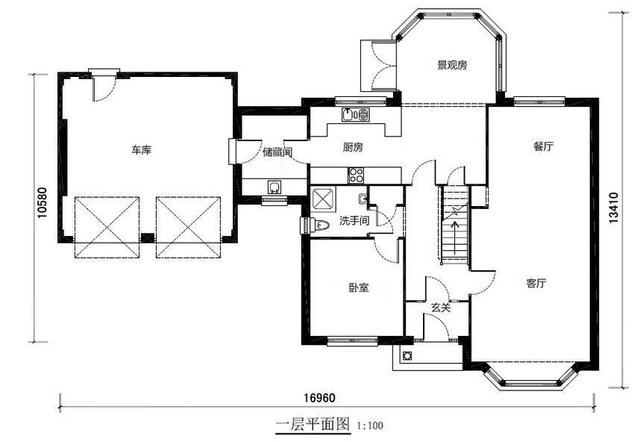 帶雙車庫(kù)的農(nóng)村自建二層別墅設(shè)計(jì)圖，寬敞實(shí)用，真不錯(cuò)！