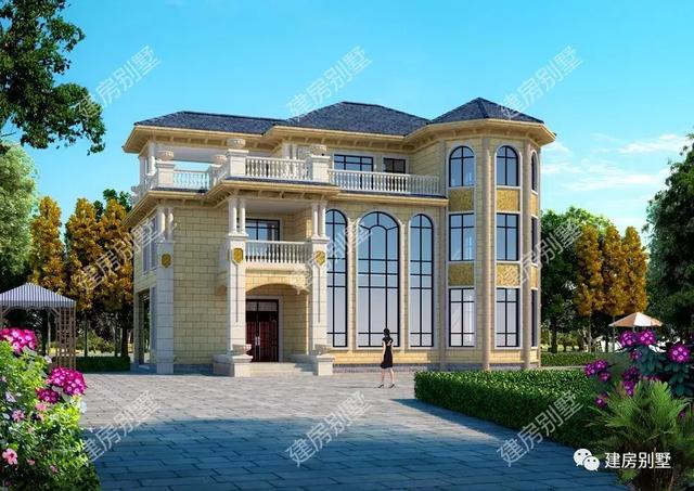 16.9×12.7三層別墅設計圖，帶開放式車庫，室內布局是真實用真方便。