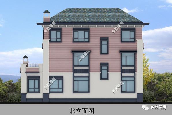 16x14米三層別墅設計圖，帶院子+花園，造價52萬左右，你覺得值嗎？