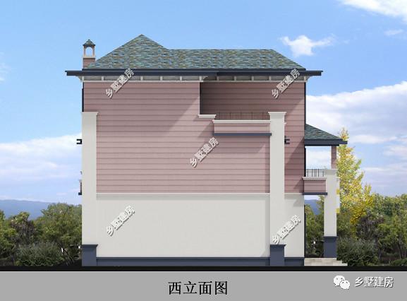 16x14米三層別墅設計圖，帶院子+花園，造價52萬左右，你覺得值嗎？