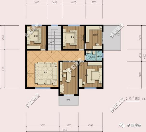 16x14米三層別墅設計圖，帶院子+花園，造價52萬左右，你覺得值嗎？