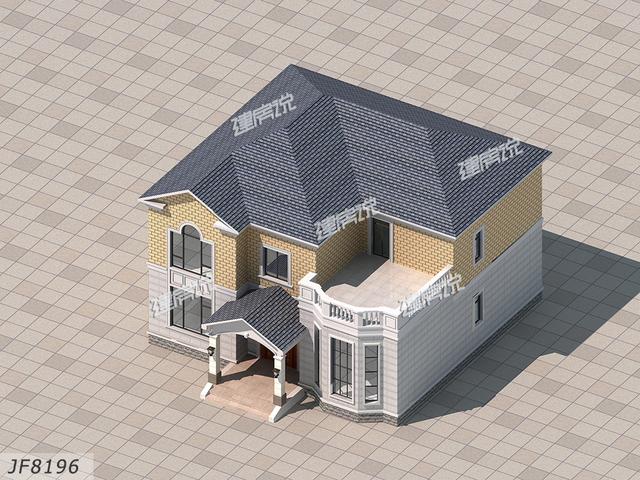 12x11.3米二層農村別墅設計圖，室內布局溫馨舒適，造價25萬。