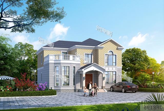 12x11.3米二層農村別墅設計圖，室內布局溫馨舒適，造價25萬。