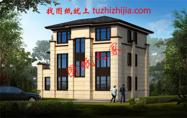 新中式復式三層別墅設計圖紙，最美的新中式別墅