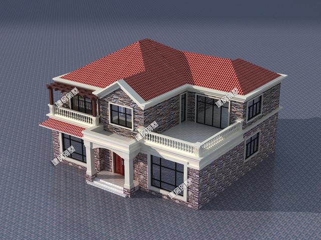 16.14x15.64米農村二層別墅設計圖，外觀看著舒服、布局住著坦然，很令人向往的鄉村住宅。