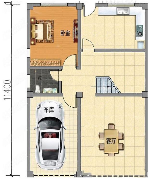 三棟8X12米四層農村小戶型設計圖，適合家里人口多的居住，比城里別墅還好看！