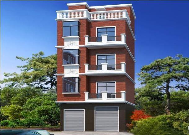 三棟8X12米四層農村小戶型設計圖，適合家里人口多的居住，比城里別墅還好看！