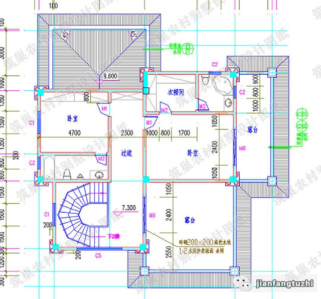 16×18米三層農村別墅設計圖，帶挑空客廳，高端大氣，造價50萬。