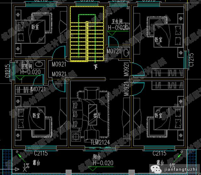 爆款農村12×10米二層平頂自建房，溫馨舒適布局合理，主體造價25萬左右。