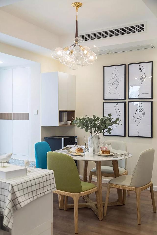 北歐風裝修56平單身公寓，溫馨浪漫。