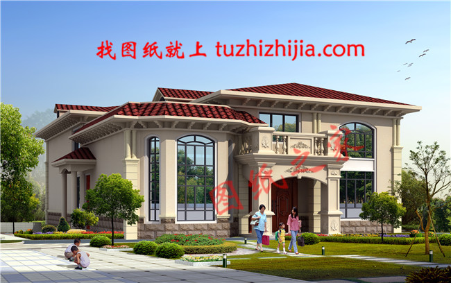 小開間大進(jìn)深的二層別墅設(shè)計(jì)圖紙，建在農(nóng)村就是一道風(fēng)景