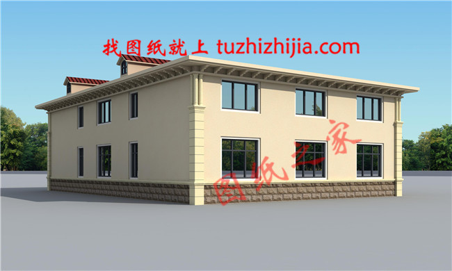 小開間大進(jìn)深的二層別墅設(shè)計(jì)圖紙，建在農(nóng)村就是一道風(fēng)景