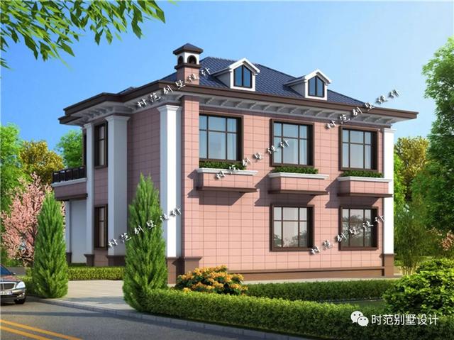 6室3廳兩層新中式別墅設(shè)計圖，帶大露臺+書房，很適合農(nóng)村自建。