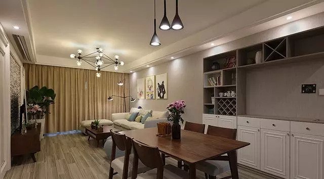 125平三室兩廳簡約風格裝修，電視墻居然還能收納?