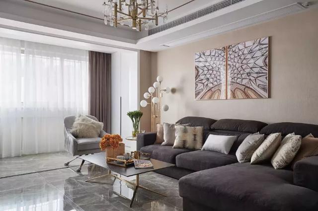 120平三居室美式風格裝修，效果很不錯。