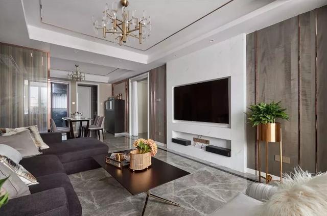 120平三居室美式風格裝修，效果很不錯。