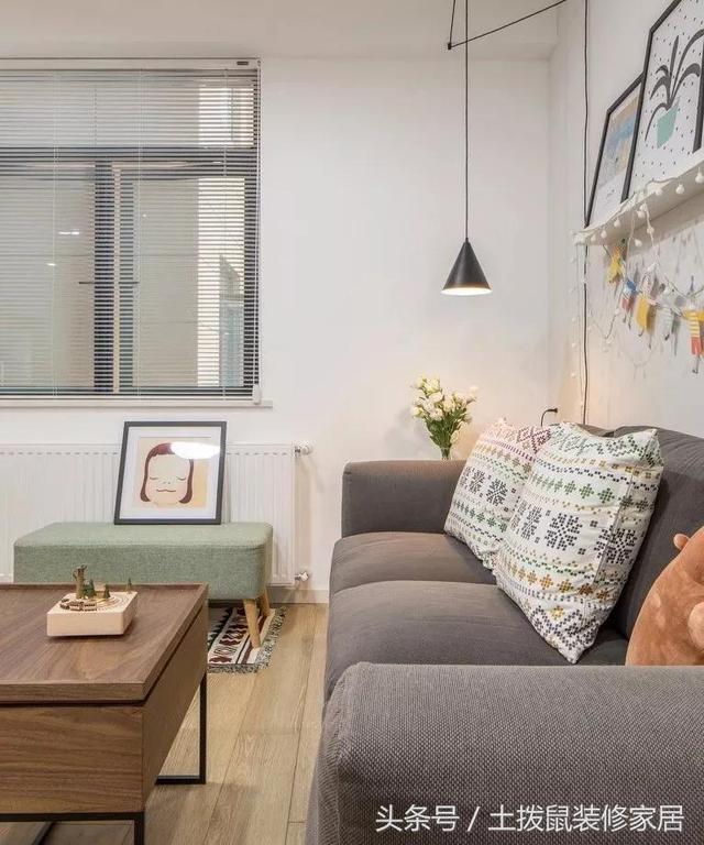 132㎡婚房北歐+日式混搭風裝修，高顏值，臥室的配色特特別美。