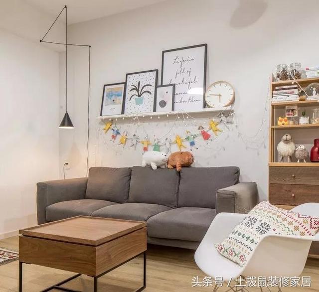 132㎡婚房北歐+日式混搭風裝修，高顏值，臥室的配色特特別美。