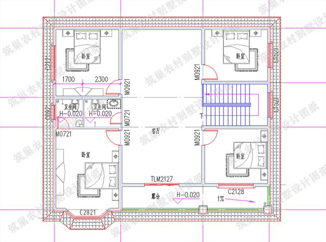 13×11米二層精美農(nóng)村自建房，精簡(jiǎn)大方，造價(jià)30萬以內(nèi)。