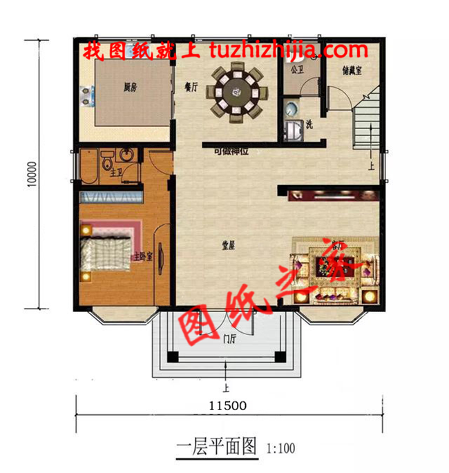 120平米三層小別墅效果圖，端莊大氣很經(jīng)典