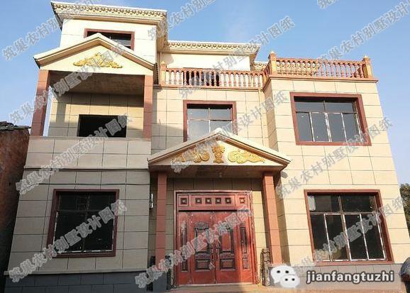 11.5米×10.1米三層農村自建房，戶型簡約大氣，帶有堂屋+烤火間+套間