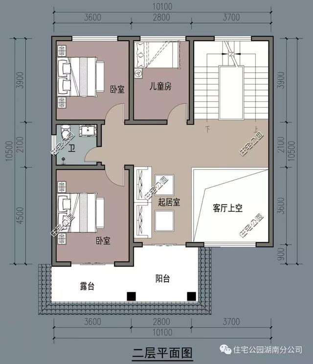 10.1X10.5米三層簡歐式別墅設計圖，精致又好看。