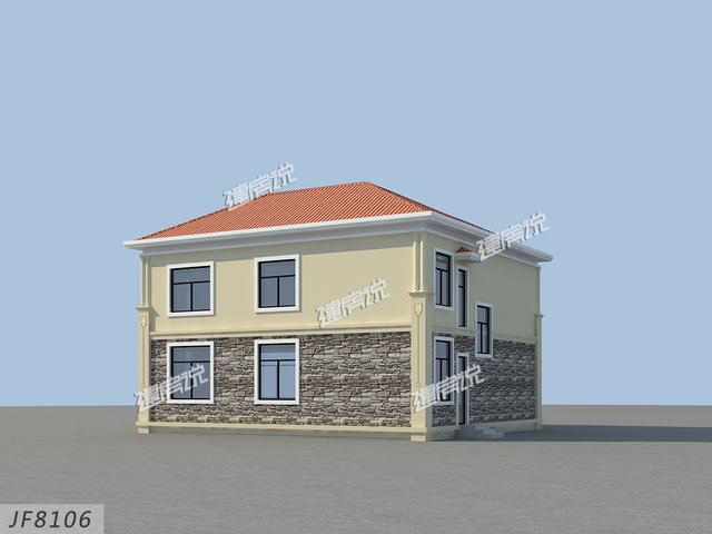 12x13米經(jīng)典二層別墅設(shè)計圖，外型精美，室內(nèi)布局也很贊，家家戶戶都能建。