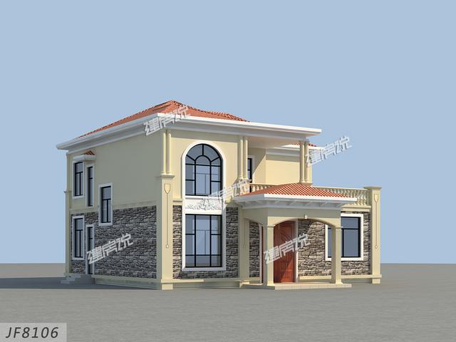 12x13米經(jīng)典二層別墅設(shè)計圖，外型精美，室內(nèi)布局也很贊，家家戶戶都能建。