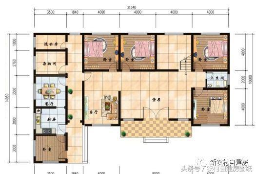 兩款都是帶柴火灶的農(nóng)村別墅設計圖，一層和二層你選擇哪個？