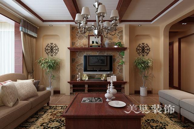 130㎡三室美式風格裝修，全包20萬。