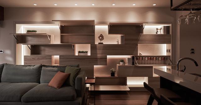 60平新房裝修，尤其是電視墻吸眼，當隔斷用。