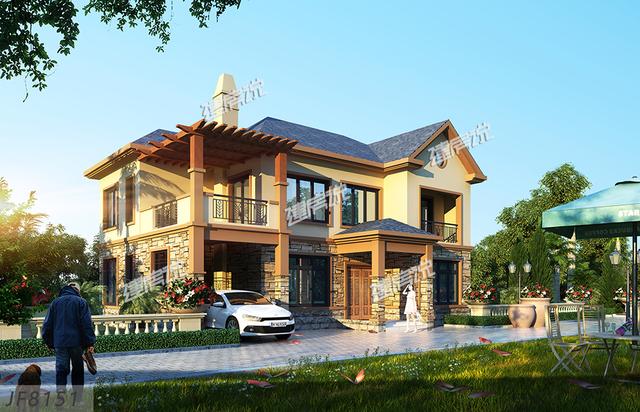 分享15款帶車庫別墅設計圖，每一款都很別致