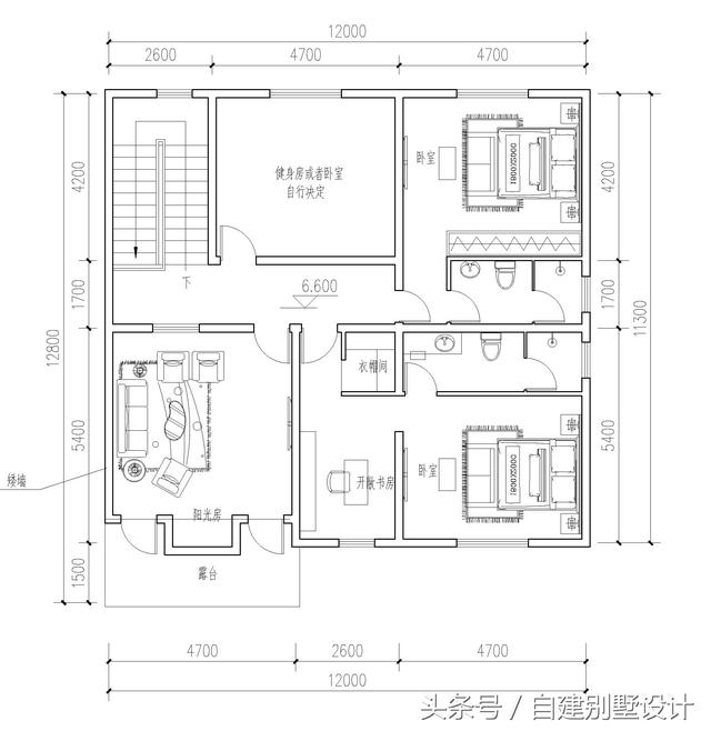 適合農村修建的簡歐風格三層別墅設計圖，雙餐廳設計適合大家庭