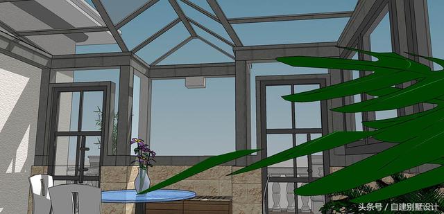 適合農村修建的簡歐風格三層別墅設計圖，雙餐廳設計適合大家庭