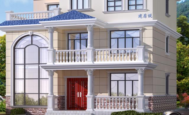 三層別墅設(shè)計圖，穩(wěn)定性好又堅固，房子建的好，山竹來了也不怕