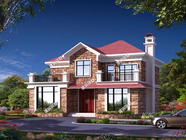 兩款開間13.4米的農(nóng)村二層別墅設(shè)計圖，精致舒適