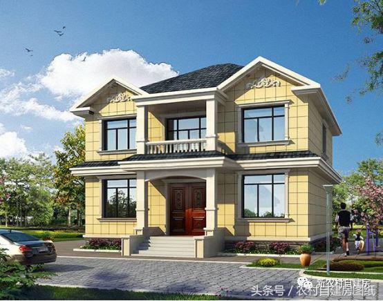  這款別墅設(shè)計圖整體布局實用，與其費盡心思在城市買房，還不如回鄉(xiāng)下建個漂亮的小別墅