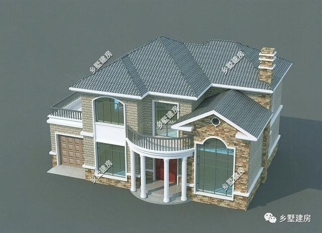 優秀的農村自建別墅設計圖，造價實惠，自帶車庫，絕對實用