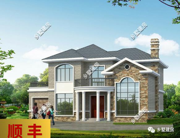 優秀的農村自建別墅設計圖，造價實惠，自帶車庫，絕對實用